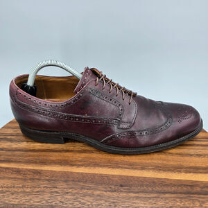 Alden 646 Bluchers Men's 11.5 AAA/A Burgundy Leather Wingtip Oxfords Dress Shoes